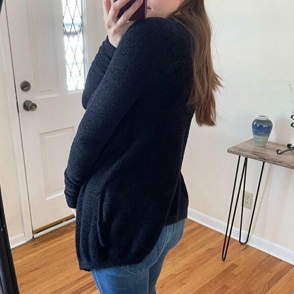 Barefoot Dreams Bamboo Chic Lite One Mile Cardigan Black XS - Picture 3 of 9